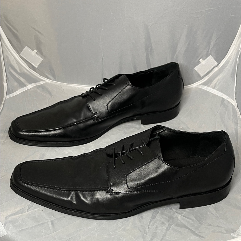 Aston Grey Anthony Genuine Leather Black Men's Oxford Shoes - Size 13